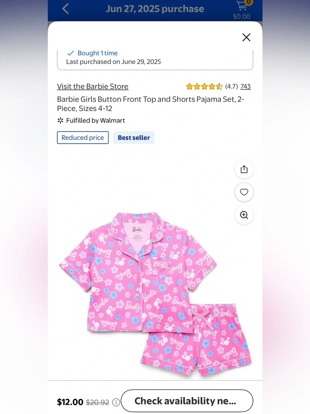 Barbie Girls’ (6/7) Clothes